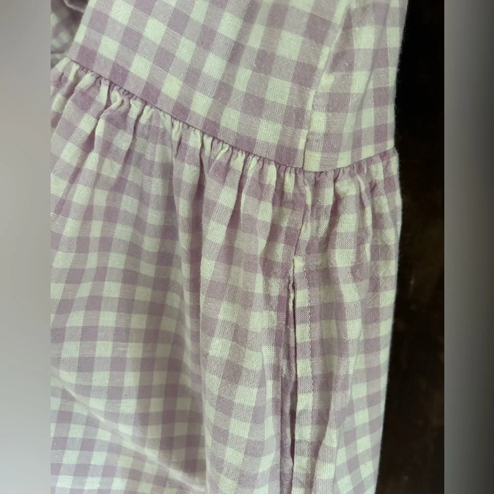 Little Cottonwood Lilac Gingham Buttercup dress - Picture 3 of 3
